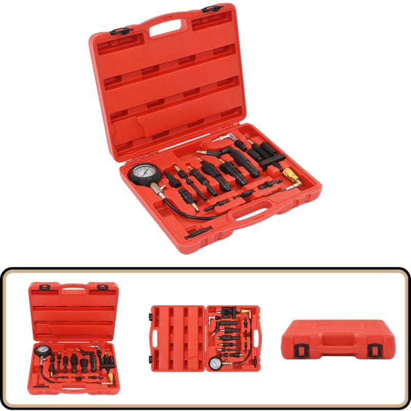 Kit de testeur de compression de moteur diesel - Kit De Test De Compression - Outil Mécanique - Tester Compression Moteur Diesel - Outil Diagnostic