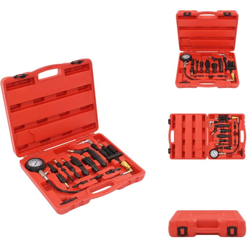 Vidaxl - Kit de testeur de compression de moteur diesel - Kit De Test De Compression - Outil Mécanique - Tester Compression Moteur Diesel - Outil