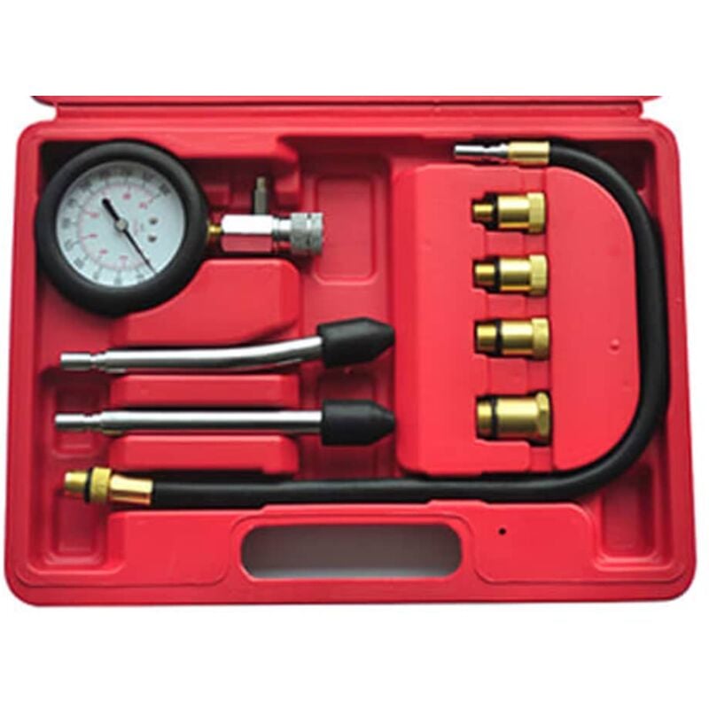 Inlife Kit de testeur de compression pour moteur à essence 9 pcs