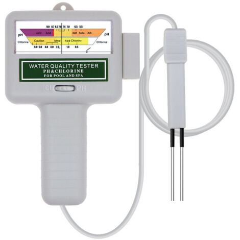 Kit de testeur de Compteur d'eau de Chlore PH, Moniteur numérique Portable d'analyse de la qualité de l'eau, Test pour l'analyseur électronique de la qualité de l'eau de la Piscine et du Spa