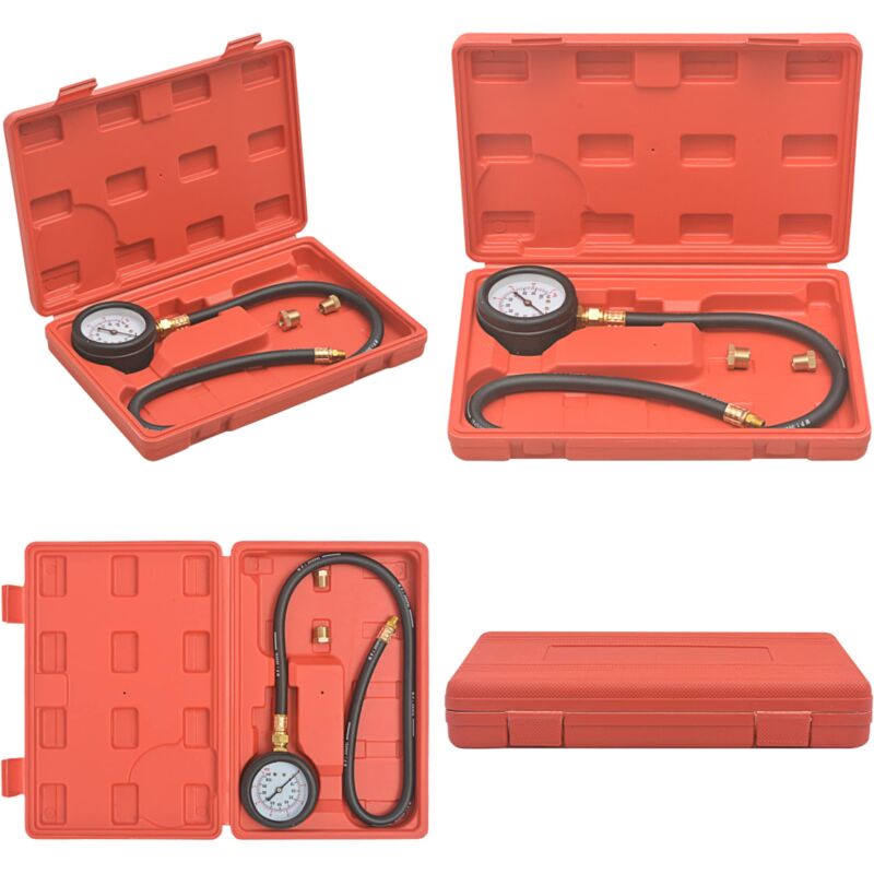 Kit de testeur de pression de carburant - Testeur De Pression De Carburant - Outil Mécanique - Manomètre - Diagnostic Moteur - Injection Carburant