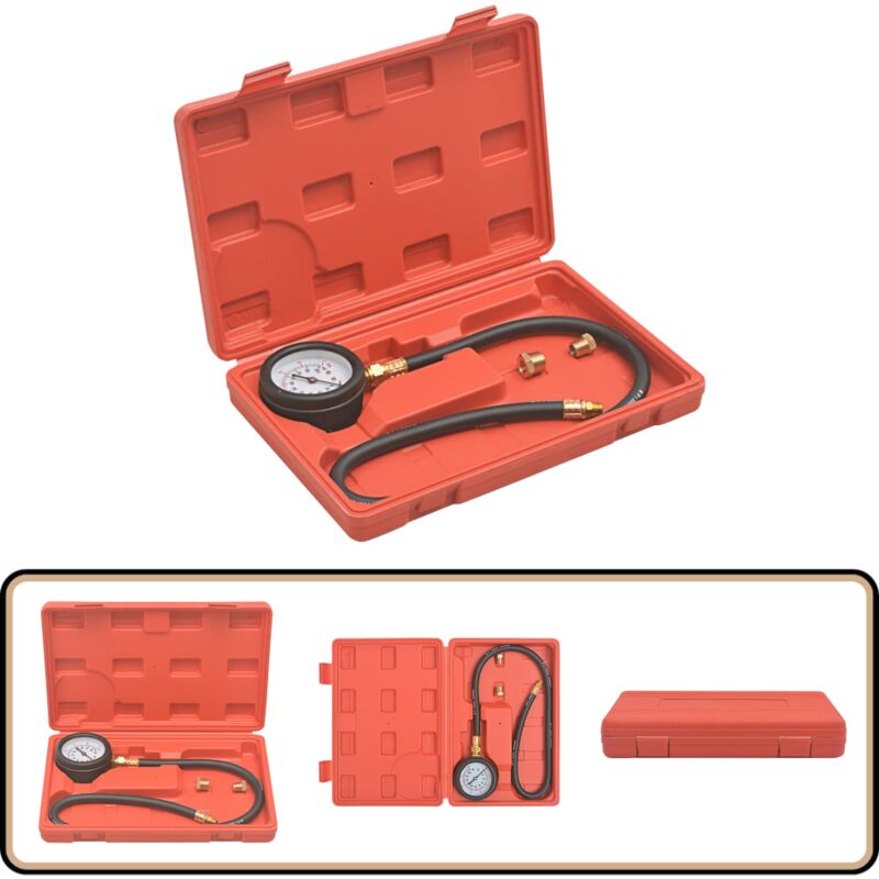 Vidaxl - Kit de testeur de pression de carburant - Testeur De Pression De Carburant - Outil Mécanique - Manomètre - Diagnostic Moteur - Injection
