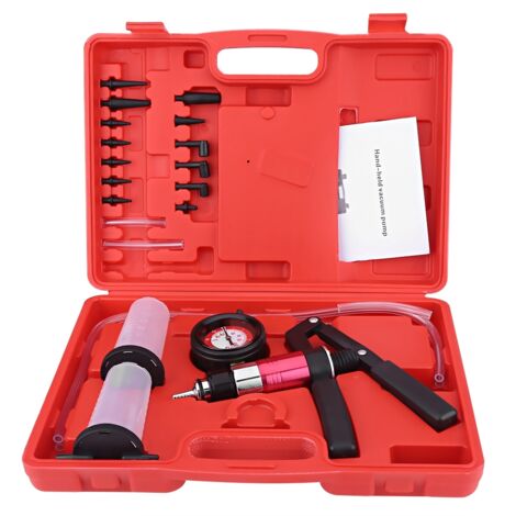 Kit de testeur de pression de pompe à vide Auto Hnad Held, ensemble d'outils de Test de purge de frein avec adaptateurs
