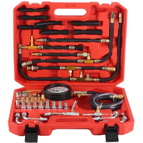 Kit de testeur de pression d'injection de carburant TU443 0-140PSI 0-10Bar, jauge automobile complète