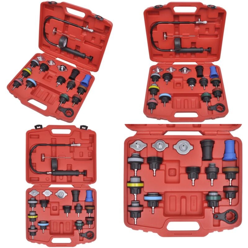 Kit de testeur de pression du radiateur 18 pcs - outil de voiture - outils de voiture - Home & Living