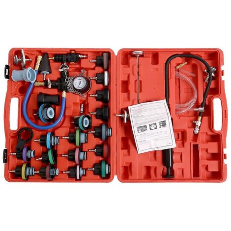 Kit de testeur de pression universel pour radiateur (28 pièces)