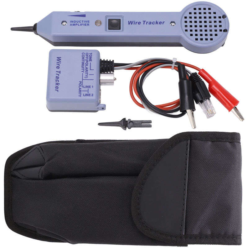 Kit de testeur de traçage de câbles réseau Amplificateur à induction réglable audio Détecteur de tonalité de câble