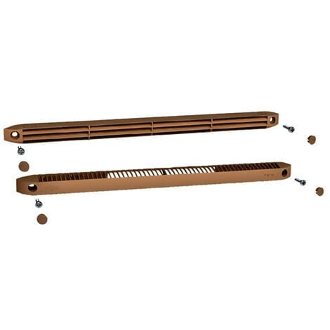 ANJOS VENTILATION Kit de toma de aire VM-G30CEA 30m³ ANJOS Deflector+regulador+4 tornillos+4 tapas tornillos - Roble oscuro - 0807C.FONCE