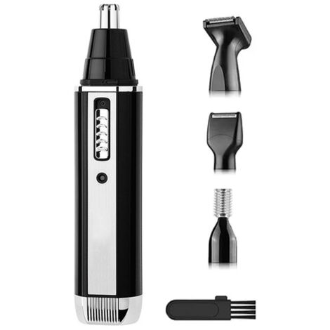Kit de Tondeuse à Barbe Électrique 4 en 1 Rechargeable pour Hommes - Rasoir Épilation avec Batterie Lithium 300mAh - Prise US 110V