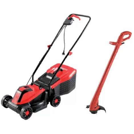 kit de tondeuse électrique Valex "RA103FG" largeur de coupe 32cm 1300W + coupe-bordures électrique Valex "TB26FG" largeur de coupe 22cm 250W