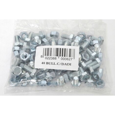 Kit de tornillos y tuercas M8 para montaje de estanterías Kapp, 40 unidades de cada uno