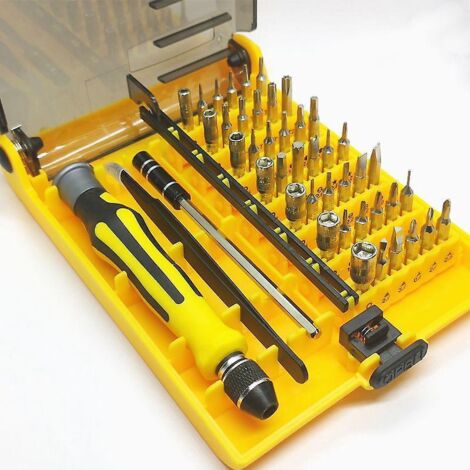 kit De Tournevis 45 En 1 (t3/4/./20, Triangle, Toile.) Compatible Avec Rparations D'ordinateur, Lectriques, Mobiles, Tv