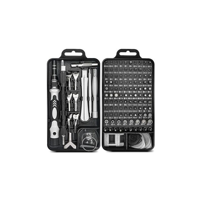 Sunxury - Kit de tournevis de précision 135 en 1 S2 Outil de précision pour réparer Smartphone, ordinateur, lunettes, tablette, montre