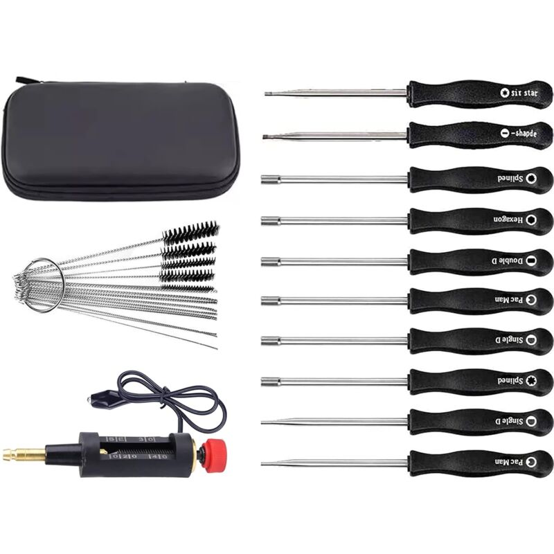 Kit de Tournevis de Réglage avec Testeurs d'allumage pour Stihl Husqvarna ECHO Carburateur, ADEFOL 10 Pièces Outil Réglage Carburateur + Testeur