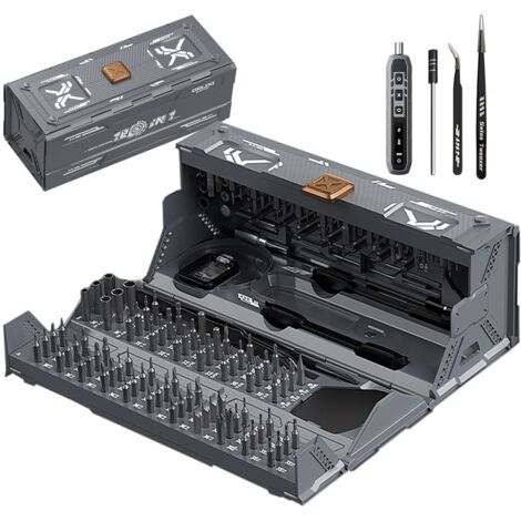Kit de tournevis électrique 180 en 1 avec extracteur de vis pour ordinateur portable, iPhone, iPad, Switch, PS5, Xbox, téléphone portable, MacBook, ordinateur, lunettes, montres