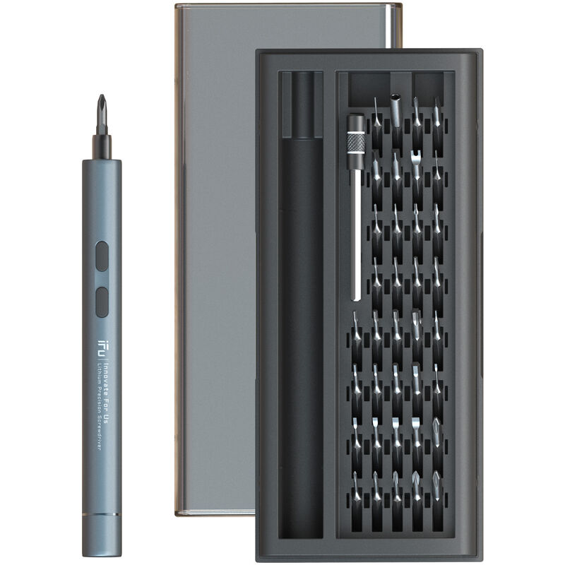 Image of Decdeal - Kit di cacciaviti elettrici al litio, set di strumenti per la riparazione di punte per cacciaviti portatili/portatili
