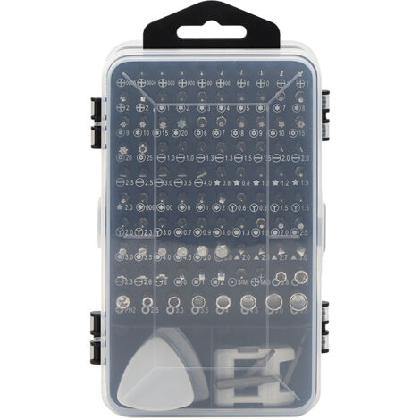 Kit de Tournevis Multifonction [Set de 119 Pièces CRV] pour Réparation Mobile et Informatique - Durable, Anti-Static, avec Boîte de Stockage