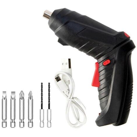 Kit de tournevis sans fil 3,6 V, perceuse électrique à main au lithium (lot de 2)