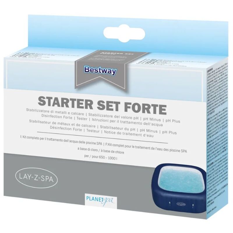 BESTWAY Starter Set pour spa, kit de traitement de l'eau 6 composants