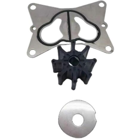 Kit de turbine de pompe à eau 8M0137221 pour embase 4,5 L et 6,2 L, noir et argent