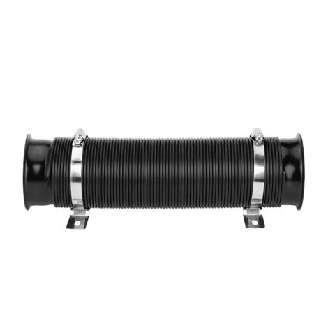 Kit de tuyau d'admission d'air froid universel pour voiture, 76 mm (3 pouces), flexible, noir
