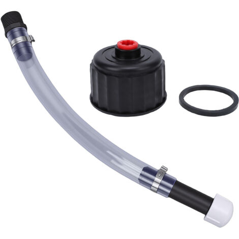 Kit de Tuyau de Remplissage de Carburant de Course avec Bouchon pour Carafes de 3,5/5, Gallons – Remplacement de Tuyau de Bidon d' à Haut Débit, Système de de Transfert de Carburant