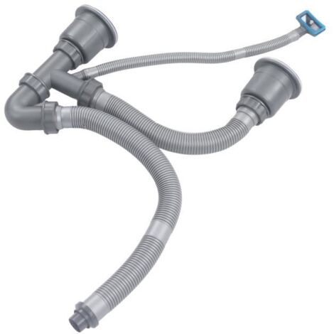 Kit de tuyau de vidange pour évier de cuisine - Double évier - Vidange rapide - Facile à utiliser