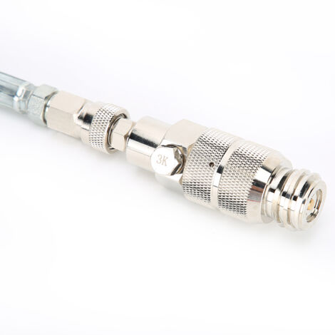 Kit de tuyau soda CO2 double valve avec manomètre 3000psi - Connexion DIN477 (W21.8-14) pour systèmes de soda - Tube flexible 1,5m, cuivre et acier inoxydable, deux valves de contrôle, 2 joints et 1 a