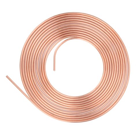 Kit de Tuyauterie en Cuivre-Nickel 3/16 de Pouce OD 25 Pieds avec Raccord et Bobine, Flexibilité Parfaite pour Ligne de Frein