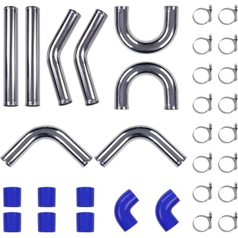 Kit de Tuyauterie Universel en Aluminium de 2,5" 64 mm pour Intercooler et Turbo