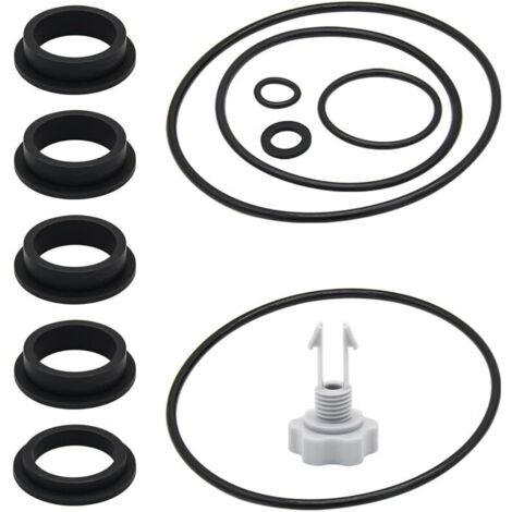 Kit de Valve de Purge d'Air et Joints en L (25013) – pour Pompe de Filtre à Sable Intex – Joints d'Étanchéité de Remplacement