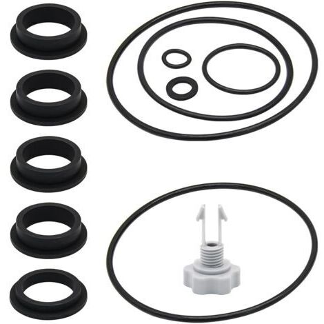 Kit de Valve de Purge d'Air et Joints en L (25013) – pour Pompe de Filtre à Sable Intex – Joints d'Étanchéité de Remplacement