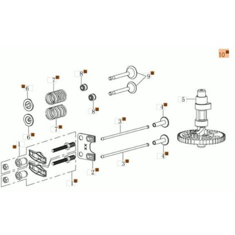 KIT DE VALVES D'ORIGINE EMAK L66151572