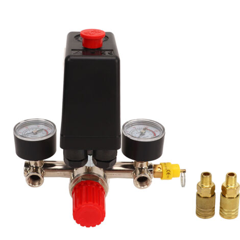 Kit de vanne de commande de pressostat de compresseur d'air, avec Port en laiton de Style américain 3 en 1