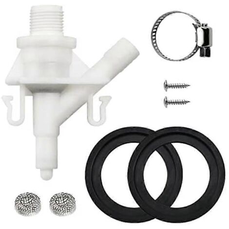 Kit de vanne d'eau pour toilettes de camping-car et 2 joints de bille de chasse d'eau 385311658