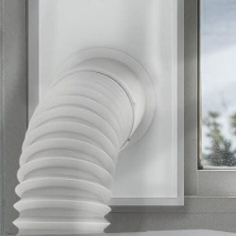 Kit de ventana para aire acondicionado portátil YMYNY, kit de sellado para ventilación de ventana para secadora de aire acondicionado portátil, 25 x 160 cm, 100 % sellado, resistente al agua, fácil de