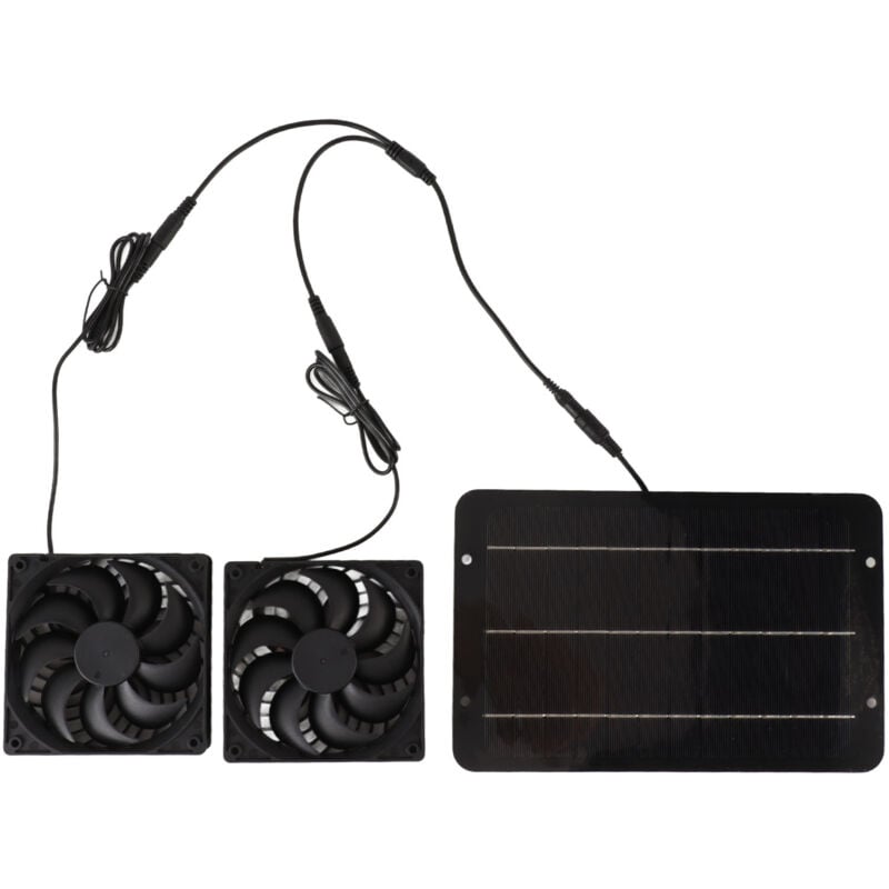 Eosnow Kit de ventilateur à énergie solaire étanche Portable 10W 12V pour poulailler serre chien maison hangar échappement refroidissement Ventilation