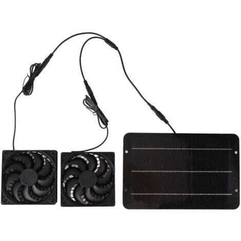 Kit de ventilateur à énergie solaire étanche Portable 10W 12V pour poulailler serre chien maison hangar échappement refroidissement Ventilation