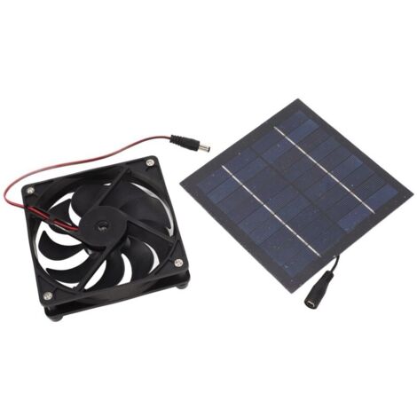 Kit de ventilateur à panneau solaire 50W, Portable, alimenté pour serre, hangar, poulailler, maison pour animaux domestiques, échappement de fenêtre