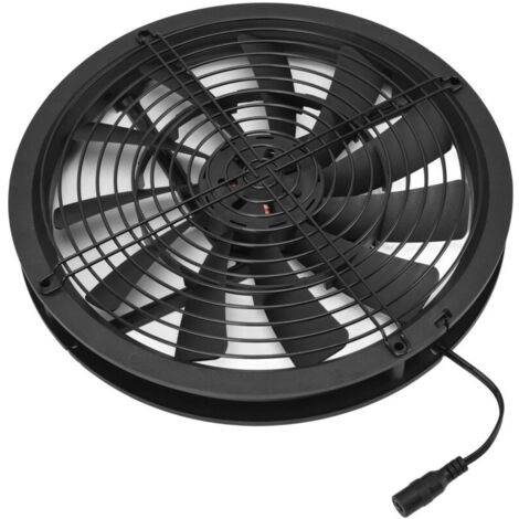 Kit de ventilateur de panneau solaire 10 pouces 100W, panneau solaire étanche, botier de Ventilation rond, ventilateur d'échappement pour poulailler, serre, hangar