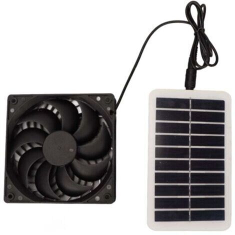 Kit de Ventilateur de Panneau Solaire étanche 15 W, Ventilateur D'extraction de Ventilateur Solaire pour Serre, Grenier, Poulailler