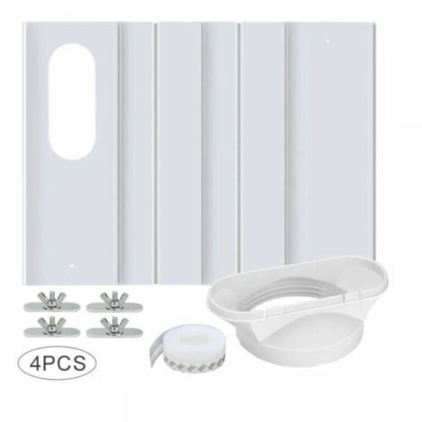 Kit de ventilation pour climatiseur portable avec connecteur universel, panneau en PVC renforcé réglable, kit de ventilation pour fenêtre, 43 cm - 16 cm, connecteur universel 13/15