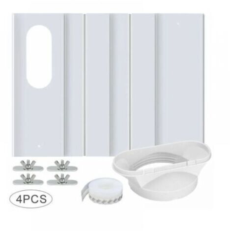 Kit de ventilation pour climatiseur portable avec connecteur universel, panneau en PVC renforcé réglable, kit de ventilation pour fenêtre, 43 cm - 16 cm, connecteur universel 13/15