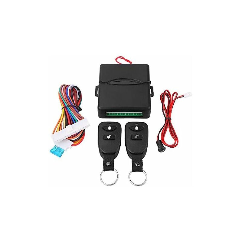 Kit de verrouillage centralisé universel-12V système d'entrée sans clé de serrure de porte de voiture universelle avec kit de boîte de commande