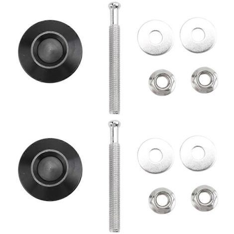 Kit de verrouillage de pare-chocs de voiture avec 2 clips de verrouillage de capot à dégagement rapide par bouton-poussoir