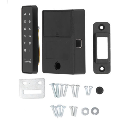 Kit de verrouillage électronique pour armoire, clavier tactile numérique, saisie de mot de passe, serrure intelligente sans clé pour casier, tiroir, bureau à domicile