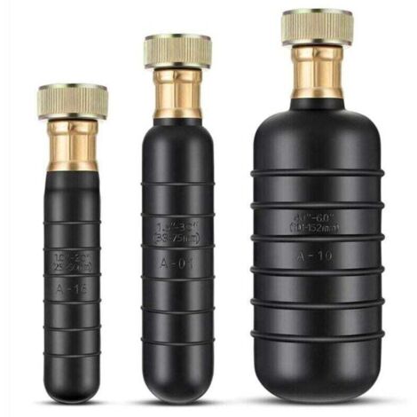 Kit de Vessie Drainage, 3 Vessies Nettoyage Drain S'Adaptent à 1 6 Tuyaux Débouche les Blocages Tenaces dans le Principal et Égouts