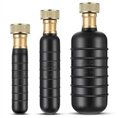 Kit de Vessie Drainage, 3 Vessies Nettoyage Drain S'Adaptent à 1 6 Tuyaux Débouche les Blocages Tenaces dans le Principal et Égouts