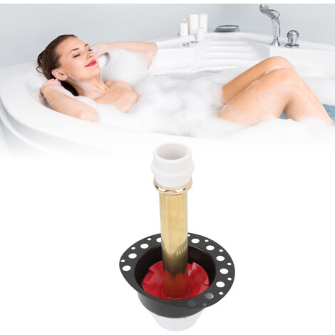 Kit de Vidange pour Baignoire Autoportante  Drain de Sol avec Conduit en Cuivre et ABS Adaptateur  Compatible avec la Plomberie Française