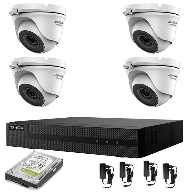 Hikvision - kit de video surveillance ahd 4 cameras 5 mpx dvr 4 canaux hd 2TB